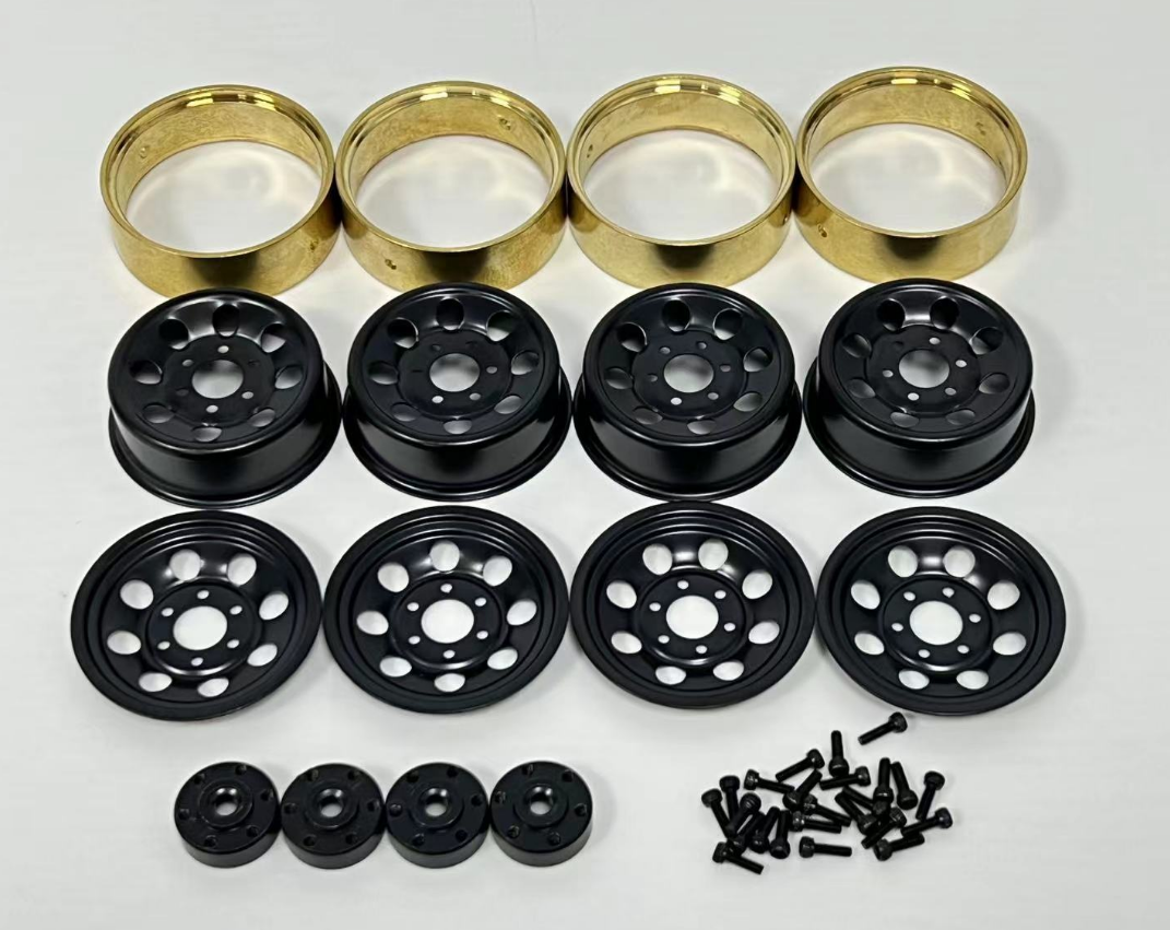 HBP #240298 &nbsp;&nbsp;HobbyPlus 1.2 Steelie Bead Lock Wheel ( Black )
