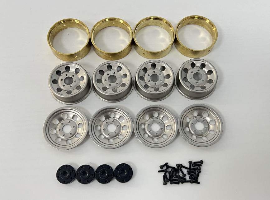 HBP #240292 &nbsp;&nbsp;HobbyPlus 1.2 Steelie Bead Lock Wheel ( Silver )